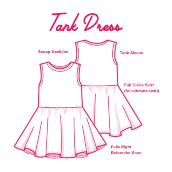 Dot Dot Smile Baby Girl Size 12/24 Month Pink Blue Hearts Tank Twirl Dress NWT - Picture 4 of 6